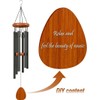 Wind Chimes, 65 cm Aluminium Wind Chimes, 6 Metal Tubes,