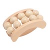 Wooden Massage Ball Roller with 10 Beads Deep Tissue Relief