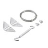National Hardware N192-211 Anti-Sag Gate Kit, For Exterior Use, Coated