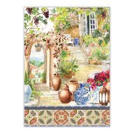 Michel Design Works Tuscan Terrace Kitchen Towel