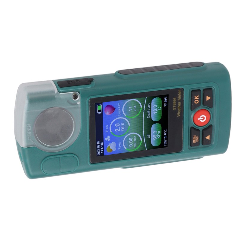 Weather Meter Handheld Air Flow Velocity Tester Digital Wind Speed