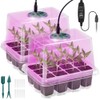 2 Pcs Grow Box,Grow Bowl For Plants,Mini Greenhouse Grow Set