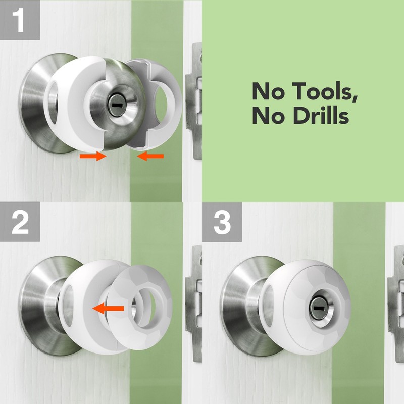Moonybaby Door Knob Cover for Child Safety, Baby Proof Safety