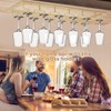 Xverycan Wine Glass Rack Under Cabinet, 6 Row Extreme Large