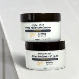 Honey One Snail Premium Snail Snail Moisturizing Cream 80g 1+1 / 허니원 스네일 프리미엄 달팽이 스네일 보습 크림 80g 1+1