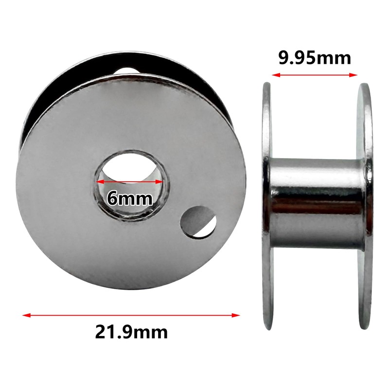ZhXu Shuo 10 PCS Steel Bobbins #203470 Fits for Singer