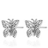 Annie Oak Womens 925 Silver Butterfly Stud Earrings