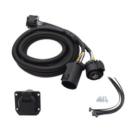 HC3Z-15A416-A Truck Bed 7-Pin Trailer Wiring Harness for 5th Wheel or Gooseneck Trailers Compatible with 2017-2022 Ford Super Duty F250 F350 F450 F550