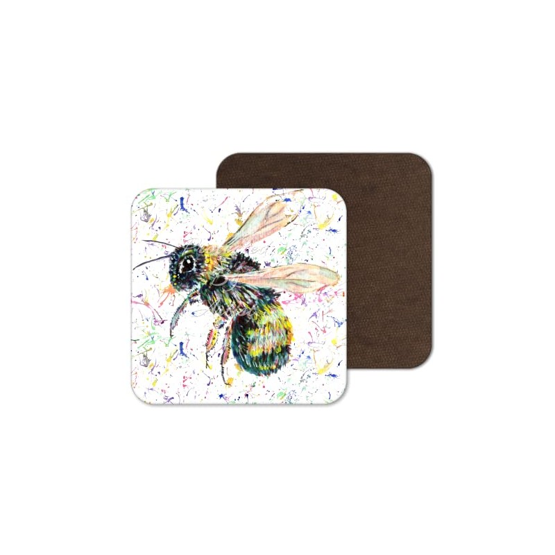Coaster Bee Bees Honeycomb Wildlife Coasters Watercolour Art Gift Work