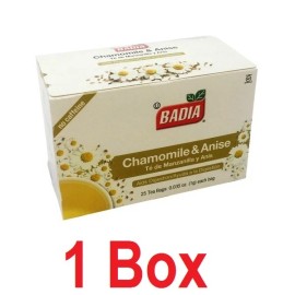 Badia Chamomile & anise tea /Te De Manzanilla y Anise 25 tea bags (each box) - 1 Box