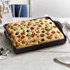 Emile Henry, Charcoal Focaccia Bread Pan/Detroit Style Pizza Dish, 15.9