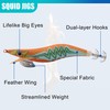 Luminous Squid Jig Hooks - Hard Shrimp Lure Fake Prawn