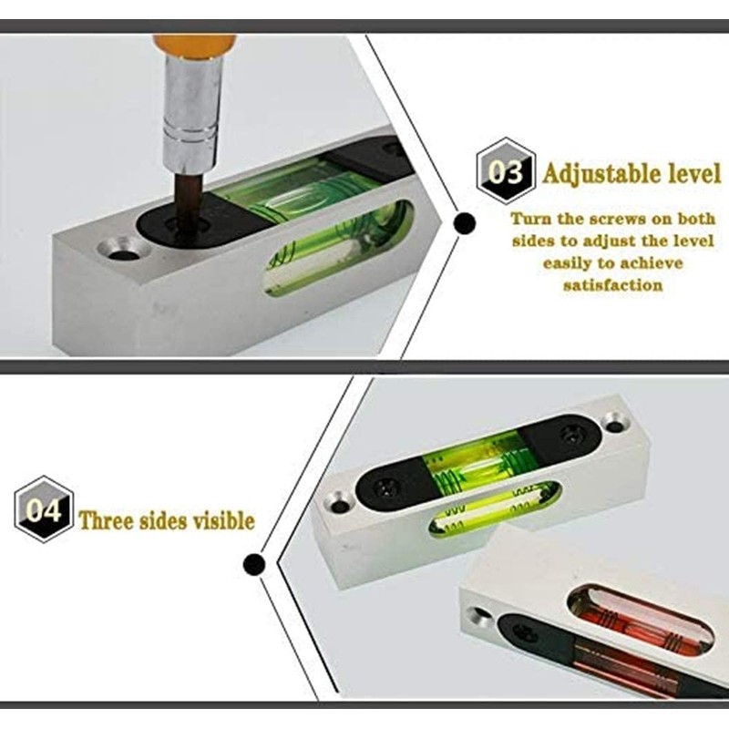 Green Aluminum Alloy Luminous Metal High Precision Adjustable Spirit Level
