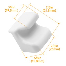HECASA 7009399 Freezer Basket Retainer Compatible with Sub Zero 611 611G 650 650G BI-30U BI-30UG BI-36U BI-36UG BI-36UFD Lower Baskets Replacement Only ABS Plastic White 4Pcs