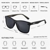 Jefoo Polarized Sunglasses Men Trendy Mirrored shades Women Reflective Sun