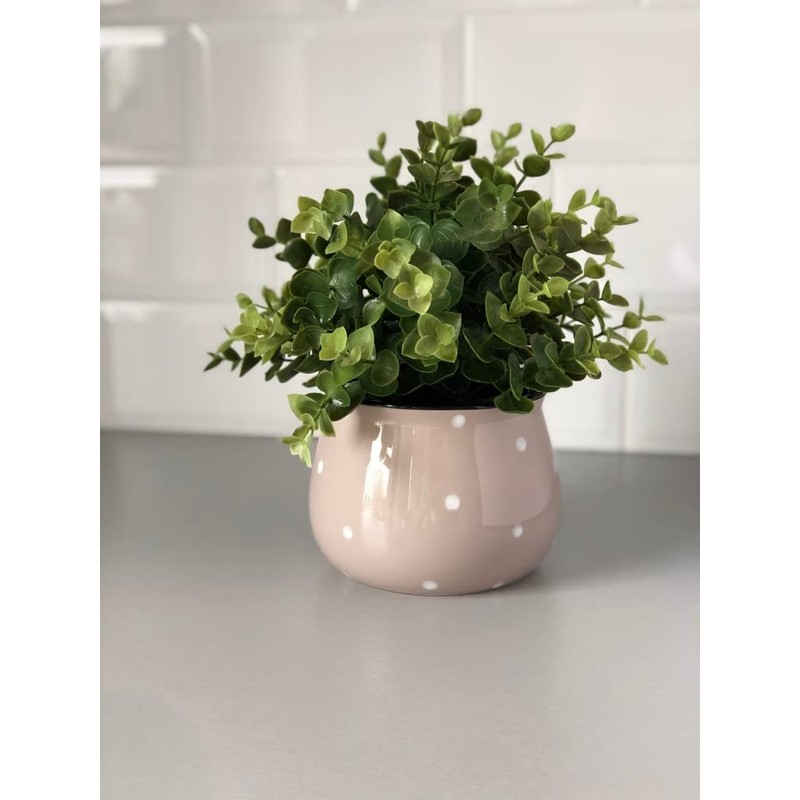 KOTARBAU® Ceramic Flower Pot Planter Diameter 110 mm Beige in