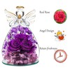 SHGarden Angel Rose Figurines Gifts for Women, Preserved Flowers Rose