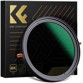K&F Concept 82mm Variable ND Filter, ND2-ND32+CPL Filter, 2-in-1 Lens Filter, X-shaped Unevenness, Made in Japan, AGC Optical Glass, HD Super Resolution, Low Reflectivity, 28 Layer Nano Coating, Water