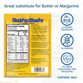Butter Buds Sauce Mix, 4 Oz (4-Pack) – Non-GMO, Gluten-Free Natural Butter Flavored Sauce Made with Buttermilk, 0 Fat, 0 Cholesterol