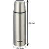 Peacock stainless steel bottle cup with Bottle 0.5l Stainless Steel