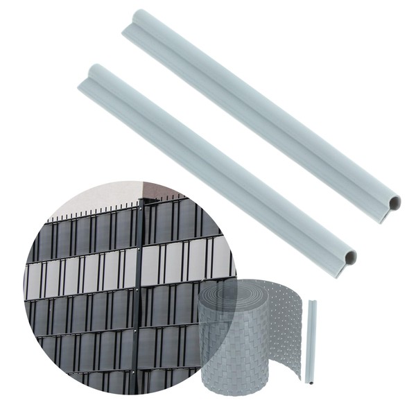 KADAX Privacy Screen Strip Clamp Bars, Plastic Mounting Clips, Clamping