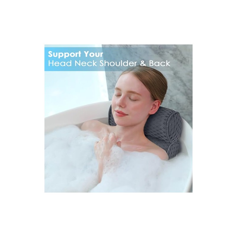 AEROiVi Luxury Bath Pillows for Tub，Bath Pillow Bathtub Pillows for