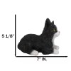 Ebros Gift Lifelike Sitting Tuxedo Black and White Feline Kitten