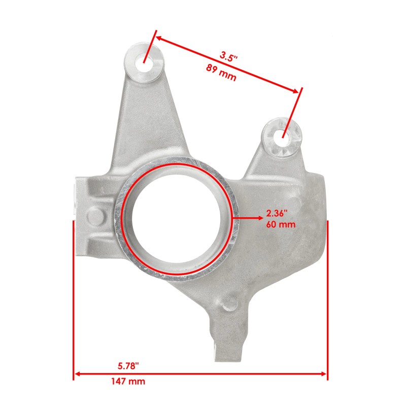 Caltric Front Left Knuckle w/ Bearing Fits Can-Am Outlander 1000R