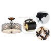 Saint Mossi Semi Flush Mount Ceiling Chandelier, Modern K9 Crystal