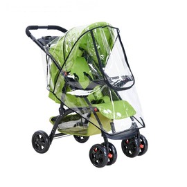Fontee Baby Universal Rain Cover for Buggy and Pushchair Good Air Circulation, Lockable Contact Window, Easy to Install on Any Pram, PVC-Free
