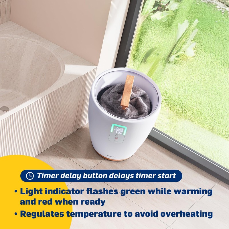 Live Fine Towel Warmer | Bucket Style Luxury Heater with
