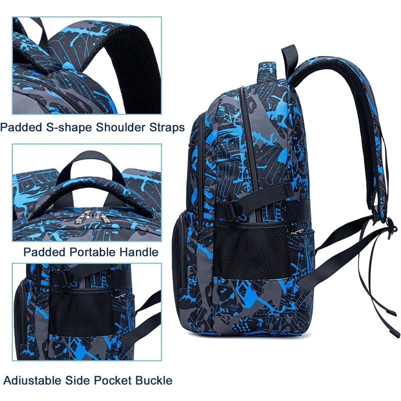 BLUBOON Backpack for School Backpacks for Boys Bookbag Teens Back