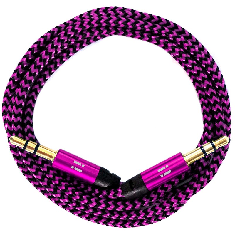 i! - 3 x 1 m Premium Nylon AUX Audio