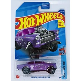 Hot Wheels 2022 - 55 Chevy Bel Air Gasser - Purple - 25 - 43250