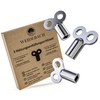 3X WEIDEBACH® Radiator Bleed Keys, for All radiators Radiator Valve