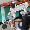 CNBTR Oxygen Flow Meter 100-1000ml/min Gas Flow Regulator Gas Flowmeter