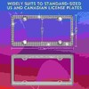 License Plate Frames 2 Pack, Bling Rhinestone License Plate Frame