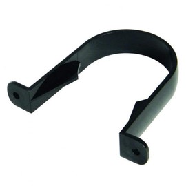 FLOPLAST 68mm Round Gutter Pipe Clip - Black