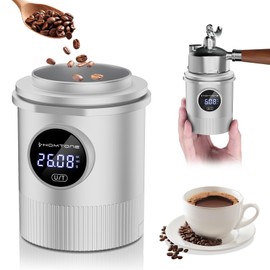 HOMTONE Dosing Cup & Coffee Scale Combo,One-touch Easy Control, Multi-Purpose for Espresso, Drip Coffee, French Press& More – Fits 58mm Portafilters, Waterproof & Easy Cleaning (silver)