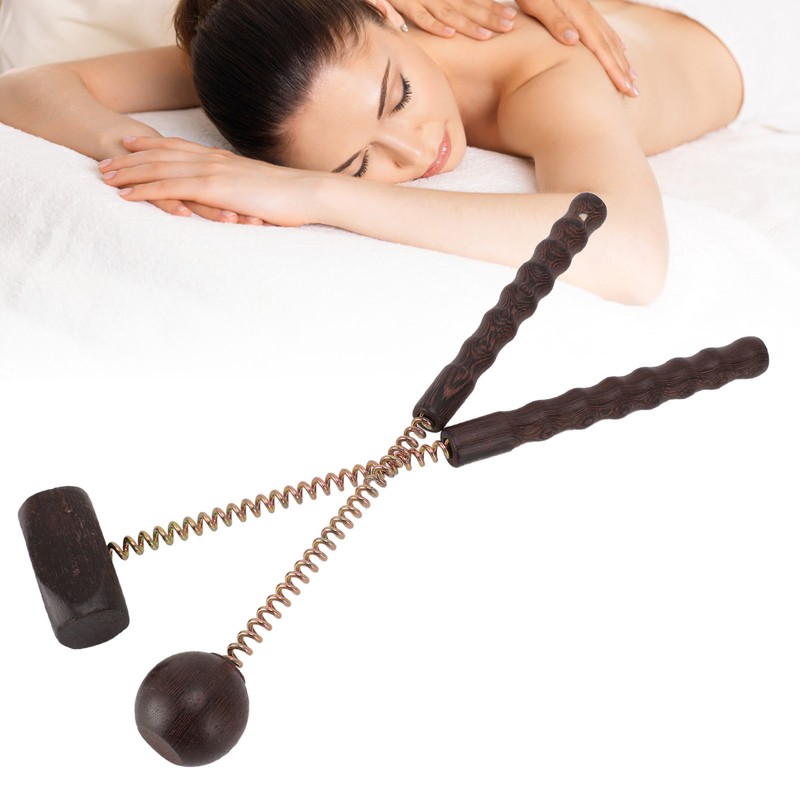 2pcs Percussion Ball Hammer Massager Chicken Wings Wood Reduce Fatigue