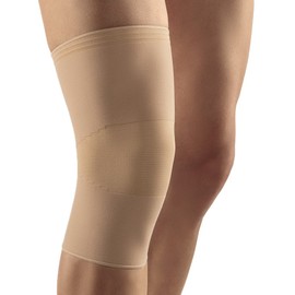 Bort Activecolor Knee Support, undersleeve, Knee Brace Compression Sleeve, Elastic Support, Tendonitis Pain, Arthritis, Sport Knee Support Sleeve for Joint Pain Zippered Storage Pouch (Beige, XLarge)