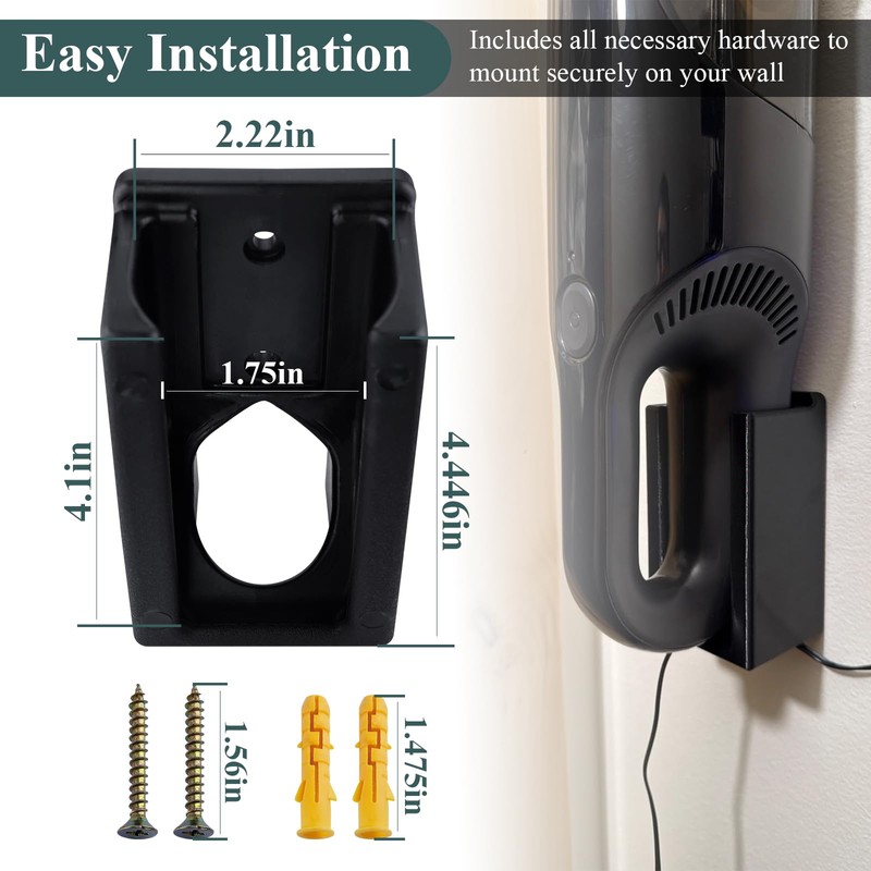 Wall Mount Vacuum Holder Compatible with Shark Handheld Vacuum Models