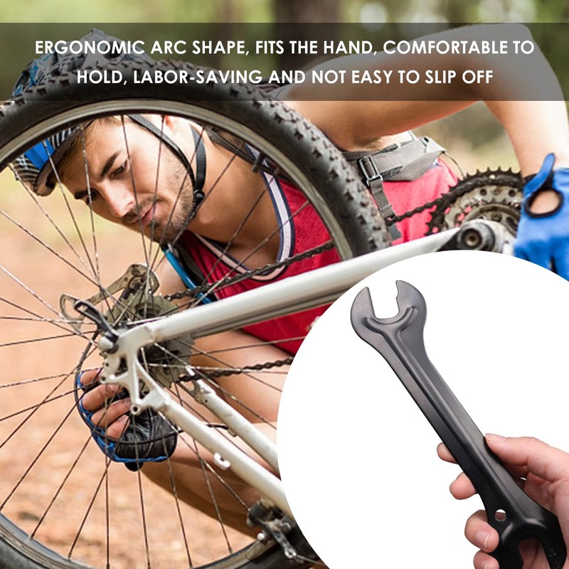 VBRHFRIF 2 Bicycle Repair Wrenches, 1 Tool Bag, Cone Wrench,