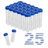 CryoKing 50ml Conical Centrifuge Tubes, 25Pcs Sterilisation Polypropylene Test Tubes,