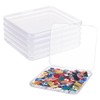 BENECREAT 6 Piece Set Rectangle Small Round Case Accessory Case