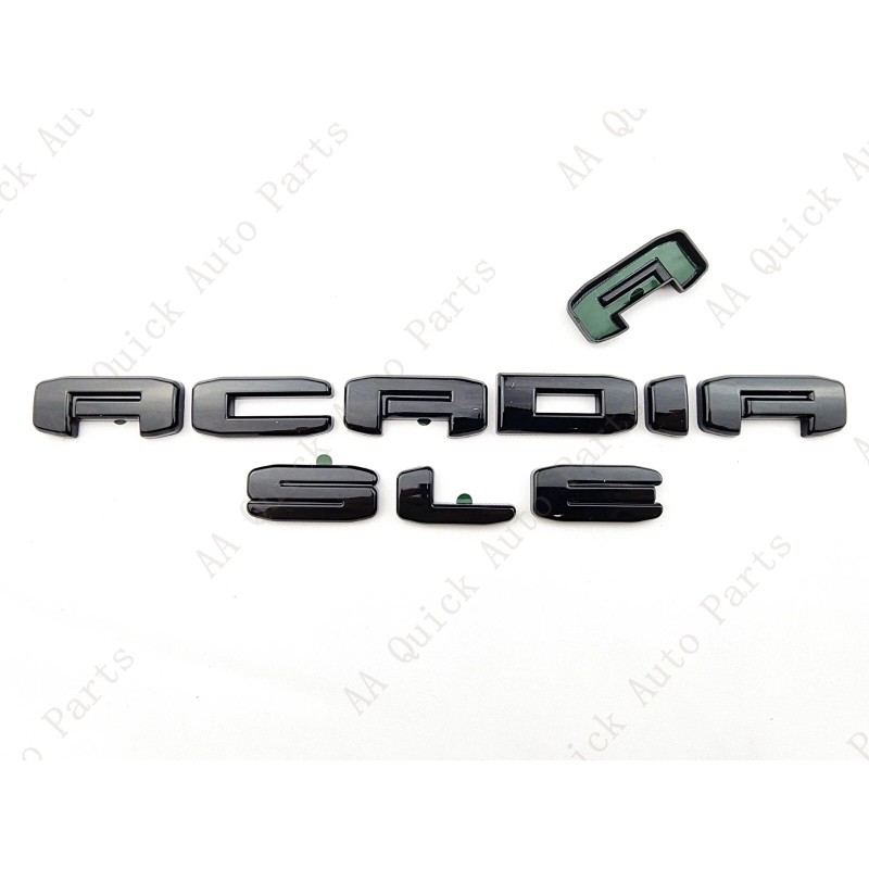 GMC 5PC Gloss Black Door Rear Tailgate Acadia SLE OVERLAY