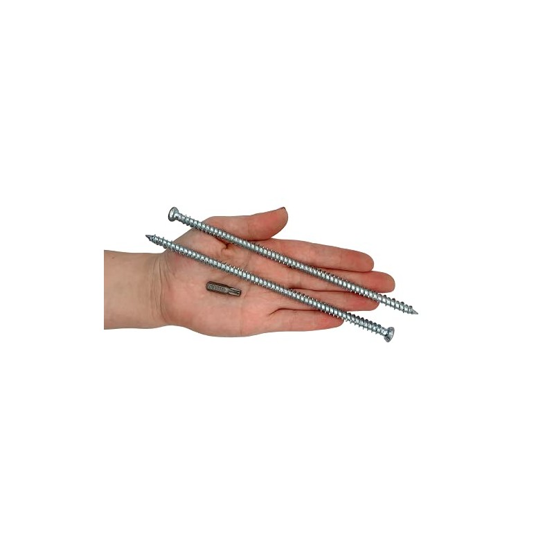 (Pack of 10) Galvanised Steel 7.5 x 182mm Concrete Frame