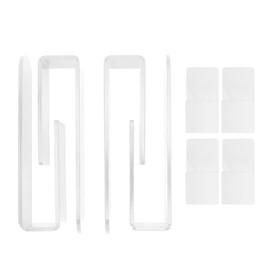Wall Mounted Acrylic Hat Hook Easy Installation Sturdy Multifunction Self Adhesive Cap Organize Hook for Bedrooms Living Room Transparent