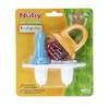 Nuby Garden Fresh Fruitsicle Pop Tray, 2pc Aqua/Yellow