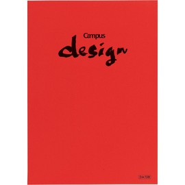 Kokuyo Campus Design Notebook 0.1 inch (3 mm) Graph A4 Red Yosa-10R